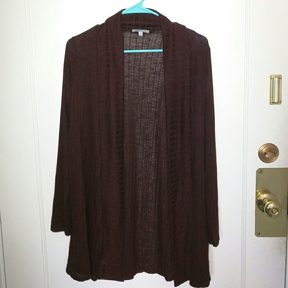 Maroon cardigan